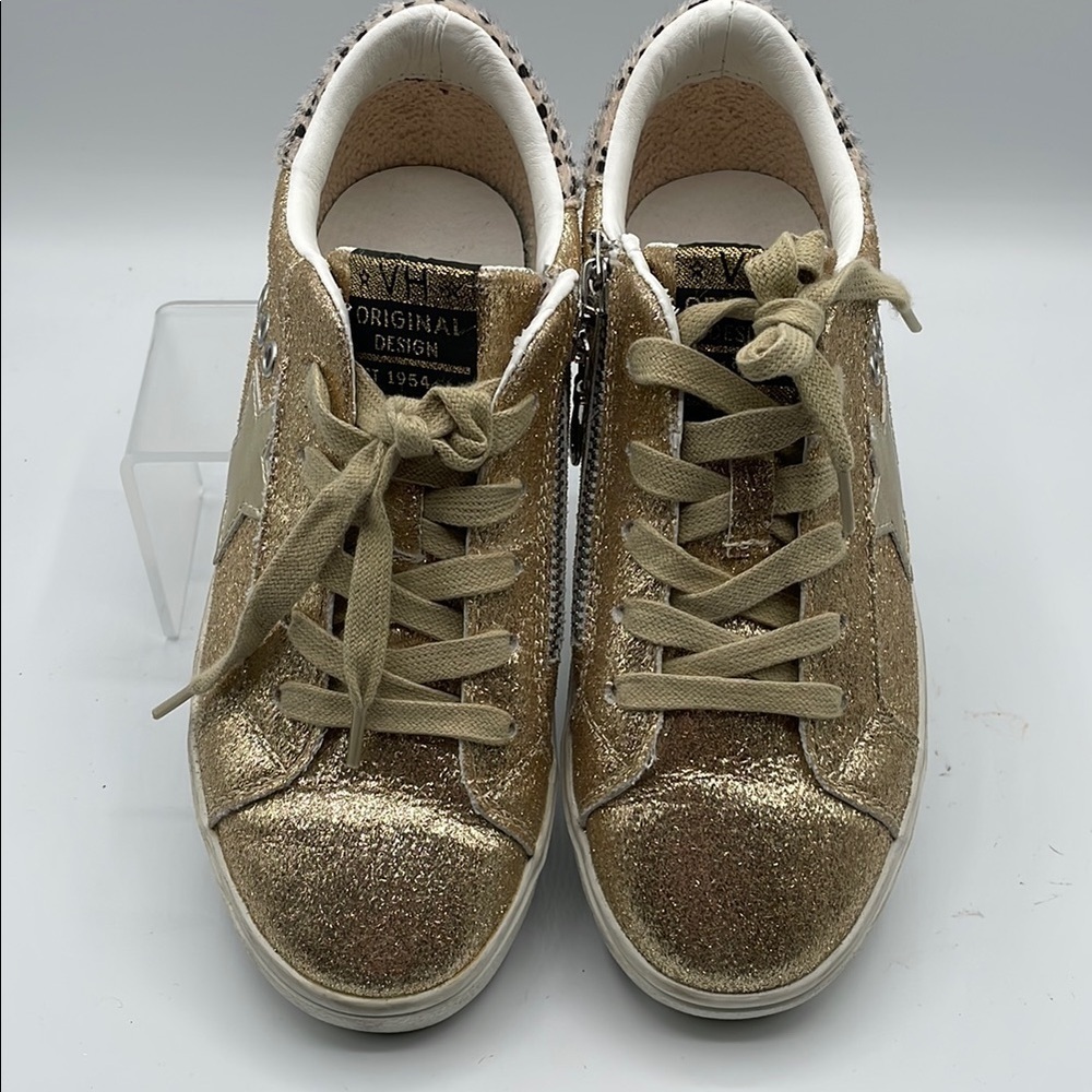 Children’s Vintage Havana Gold glitter Shoes, size 5